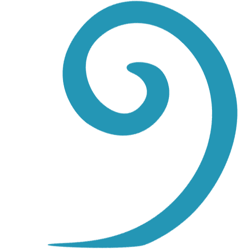 Blue Koru decoration