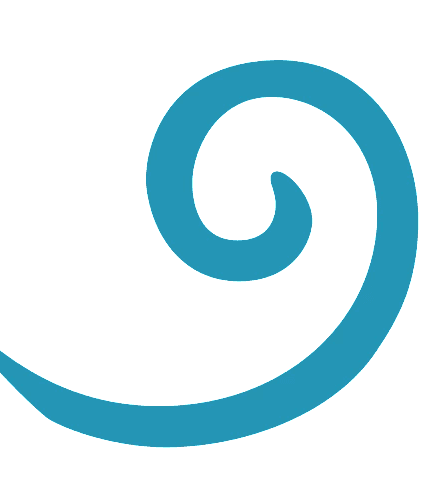 Blue Koru decoration